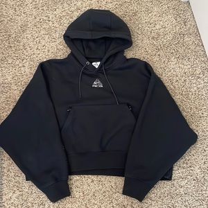 Nike ACG Therma-FIT Women's "Tuff Knit" Fleece Hoodie Black Size Small